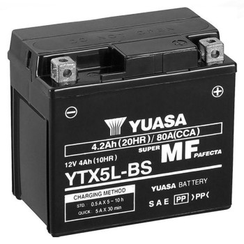 Μπαταρία μοτοσυκλέτας Yuasa YTX5L-BS με Χωρητικότητα 4.2Ah